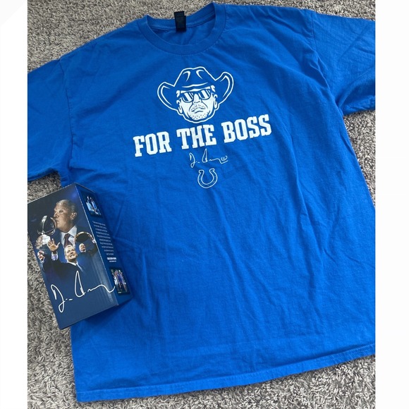 Other - Indianapolis Colts Jim Irsay Ring of Honor Bobblehead & Shirt XL